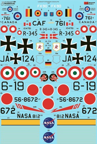 Xtradecal f 104 - 1/48, f-104
