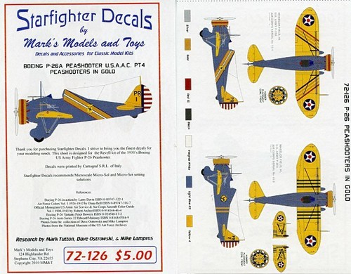 Decalcomanie starfighter 72126 - starfighter,