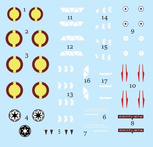 Set decalcomanie ricambio - decalcomanie,