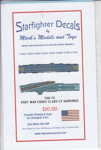 Decalcomanie starfighter 700 - starfighter, 1/700