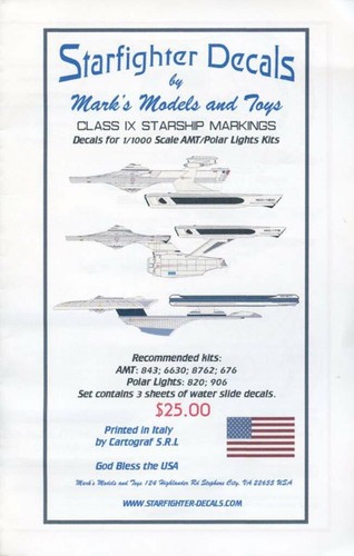 Decalcomanie starfighter 100 - decalcomanie, x