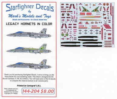 Decalcomanie starfighter - decalcomanie,