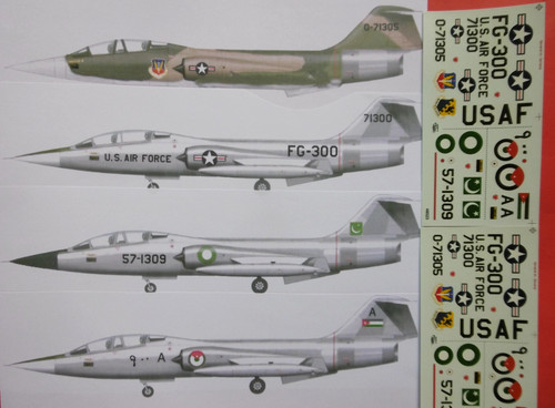 104b starfighter usaf - tf-104b/g, /usaf
